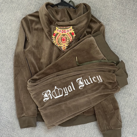 Juicy Couture Pants - Y2K Vintage Royal Juicy Velour Sweatsuit